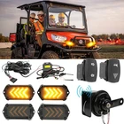 For Kubota RTV-X1140W Utility Utv Led Turn Signals + Horn Rocker Switch Kit New. Price: $89.82.