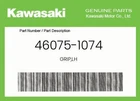Kawasaki Genuine Grip,lh 46075-1074 New. Price: $24.05.