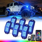 Xprite 6 Pods Rgb Rock Lights Angled Neon Underglow Kit For Jeep Truck Utv New. Price: $49.59.