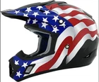 New Afx FX-17 Usa Flag Black Full Face Off Road Dirt Helmet 01107631 01107632. Price: $89.99.