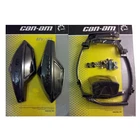 Can-am Atv Black Hand Guard/wind Deflector Kit W/ Mount Outlander,renegade,ds New. Price: $173.48.