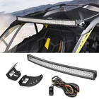 Upper Roof 42" Curved Light Bar Mounts Wire For Can Am Maverick R/max 2024-2026 New. Price: $35.99.