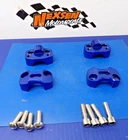 2001 Yamaha Blaster Aftermarket Handlebar Mount Clamp Riser Bracket Set Blue Used. Price: $26.99.