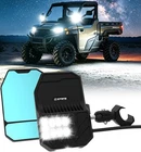 Utv Side Mirrors W/ Led Spot Light & Puddle For Polaris Ranger Pro-fit Bar New. Price: $129.98.