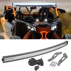 Weisen Roof 50'' 288W Curved Led Light Bar Mount Wire For Can-am Maverick X3 New. Price: $119.99.