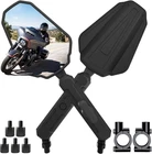 Adventure Motorcycle Mirrors, Adjustable Universal Side Black New. Price: $62.20.