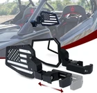 Aluminum Utv Side Mirrors With Usa Flag For Polaris Rzr, Can-am, Yamaha New. Price: $100.99.