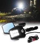 Utv Led Side Rear View Mirrors Aluminum W/puddle Lights, Fits 1.75"-2 Inch New. Price: $187.99.