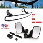 Rearview Side Mirror & Center Set 2" For Polaris Rzr 1000XP Utv Atv New. Price: $43.99.