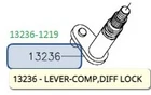 Kawasaki Oem 1991-2020 Mule Lever Comp Diff Lock 13236-1219 New. Price: $24.50.