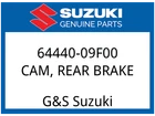 Suzuki Oem Part 64440-09F00 Cam,rear Brake New. Price: $26.48.