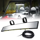 Utv Center Mirror W/ Interior Light 1.75-2" Rollcage For Polaris Rzr Can Am X3 New. Price: $40.99.