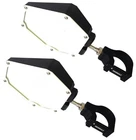 Assault Black/white Bomber Plastic Mirrors + 1.75" Clamps New. Price: $194.14.
