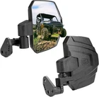 2 Pack Kemimoto Large Side Mirrors A-pillar Atv Utv 7.87" X 6.3" Black New. Price: $79.99.