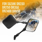 2X Black Dual Sport Motorcycle Side Mirrors For Suzuki DR200 DR350 DRZ400 DR650 New. Price: $21.99.