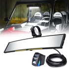 Xprite 13" Utv Rear View Center Mirror W/interior Lights And Inch, Black New. Price: $92.05.