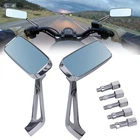 Pair Motorcycle Rectangle Rear View Side Mirror 10MM 8MM For Yamaha Honda Suzuki New. Price: $28.99.