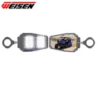 1.75"-2" Utv Rear View Side Mirrors W/led Light For Honda Pioneer 500 700 1000 New. Price: $50.99.