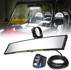 Xprite 13" Utv Rear View Center Mirror W/interior Lights And Inch, Black New. Price: $79.99.