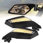 Adjustable Side Mirrors With Led Turn Signal Lights For Polaris Rzr 1000 Can-am New. Price: $43.99.