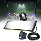 Xprite 9" Utv Rear View Center Mirror W/interior Lights And Rocker Switch, Alumi New. Price: $71.68.
