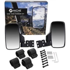 Niche Side View Mirror Set For Yamaha Wolverine Rhino Viking 450 660 700 Black New. Price: $21.95.