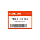 Honda Genuine Pedal, Gearshift (coo) 24700-HR3-305 New. Price: $73.02.