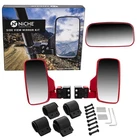 Red Breakaway Side Rear View Mirror For Offroad Utv 1.75 Inch Cage 1998-2025 New. Price: $32.95.