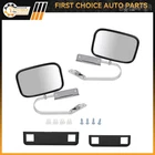 Pair Side Mirrors Fits 80-96 Ford F250 Super Duty Stainless Steel Manual Fold New. Price: $42.95.
