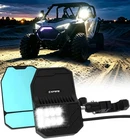Aluminum Utv Side Mirrors Led Light Turn Signal Convex For Polaris Rzr Can Am X3 New. Price: $159.99.