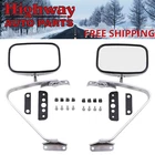 Manual Side View Mirrors Left Right Hand Pair Ford F-series Pick Up Bronco New. Price: $139.71.