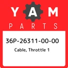 36P-26311-00-00 Yamaha Cable, Throttle 36P263110000, New Genuine Oem Part. Price: $42.74.