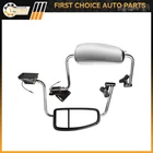 Pair Side View Mirrors Complete For 1997-2010 International 9200 9400I Chrome New. Price: $455.04.