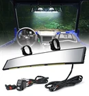 Xprite 17.5" Curved Utv Rear View Center Mirror W/ Led Light For 1.75"-2" Bar New. Price: $59.39.