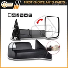 Mirrors For 16-17 Ram 1500-3500 L&r Power Flipup Heated Black Puddle Turn Signal New. Price: $142.56.