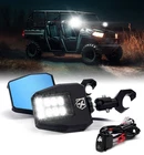 Utv Rear View Side Mirror W/pro-fit Bar For Polaris Ranger Can Am Maverick Trail New. Price: $89.99.