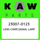 23007-0123 Kawasaki Lens-comp,signal Lamp 230070123, New Genuine Oem Part. Price: $47.50.