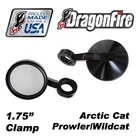 Dragonfire Ss Side View Mirror Blk 1.75" Clamp, Pair Arctic Prowler/wildcat New. Price: $159.99.