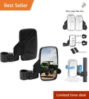 Wide Angle Utv Side Mirrors Shatter-proof & Easy To Install For 1.6"-2" Tubes New. Price: $67.99.