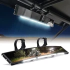 Xprite 17.5" Utv Rear View Center Mirror Curved W/ Led Dome Light 1.75"-2" Clamp New. Price: $39.99.