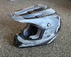 Afx- FX-17Y Attack Helmet Oem 0111-014 Grey/white Open Box New. Price: $44.99.