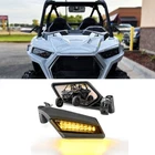 2020-2026 Utv Rear-view Side Mirrors W/led Lights For Polaris Rzr Pro Xp New. Price: $49.99.
