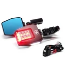 Utv Rear View Side Mirrors W/ Puddle Lights Red For 1.75"-2" Roll Bar Atv Rzr New. Price: $98.98.
